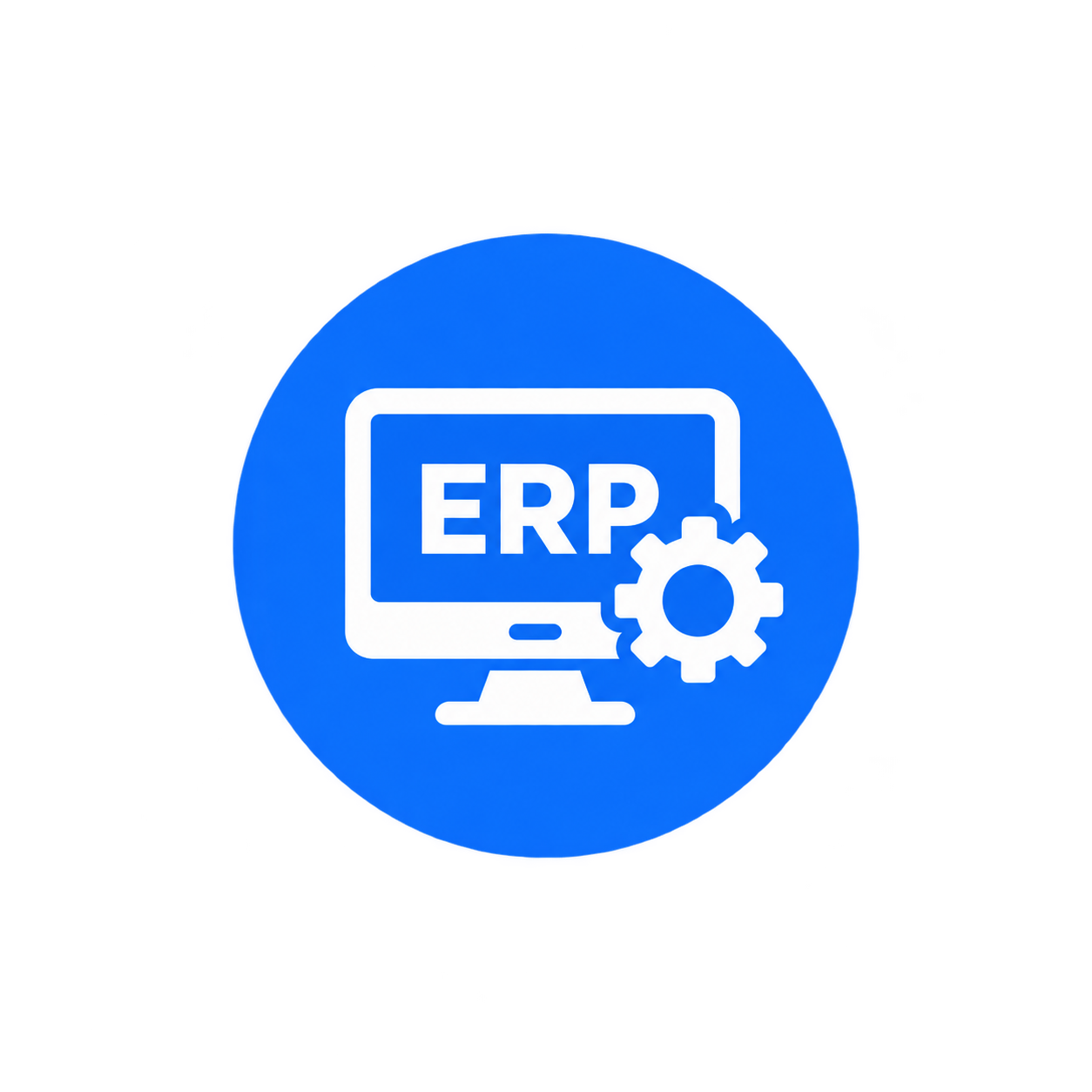 Warehouse staff using a tablet with ERP data overlay